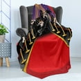 thumbnail image 4 of Paparazzi Soft Flannel Fleece Blanket, Photographers Taking Pictures at Red Carpet Special Occasion Famous, Cozy Plush for Indoor and Outdoor Use, 50" x 70", Scarlet Dark Blue Grey, by Ambesonne, 4 of 5