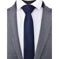 thumbnail image 4 of KEINXS Solid Color Tie Formal Necktie for Men 4 pack（Black、Dark 、Navy、Red）, 4 of 7