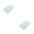 thumbnail image 4 of Naiovety Alfombras de baño de secado rápido - Textura No daña el piso Agarre fuerte Alfombra de flores de felpa segura Type3 NO3, 4 of 6