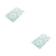 thumbnail image 4 of Matsuzay Alfombrilla de baño con flores, textura , fácil limpieza, TPR, alfombras de baño inferiores, alfombra, suelo, deslizable, seguro, Cielo azul 40*60cm 2Conjunto, 4 of 6