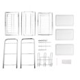 thumbnail image 2 of Estante de Cocina Multifuncional de 3 Niveles con Ganchos, Soporte para Tabla de Cortar y Porta Utensilios, Color Blanco, Ideal para Organizar y Secar Platos y Vasos., 2 of 6