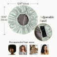 thumbnail image 2 of SOONEL Satin Bonnet Silk Bonnet Hair Bonnet for Sleeping Hair Bonnets for Women Curly Natural Hair, 2 of 5
