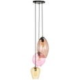 thumbnail image 5 of Safavieh Keoni 3-Light 15" Modern Iron and Glass Pendant Lights, Brown/Pink/Gold, 5 of 5