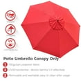 thumbnail image 6 of Yescom 10Ft 8 Rib Umbrella Replacement Cover Canopy Top Patio Outdoor Market Deck Yard Garden Pool, 6 of 8