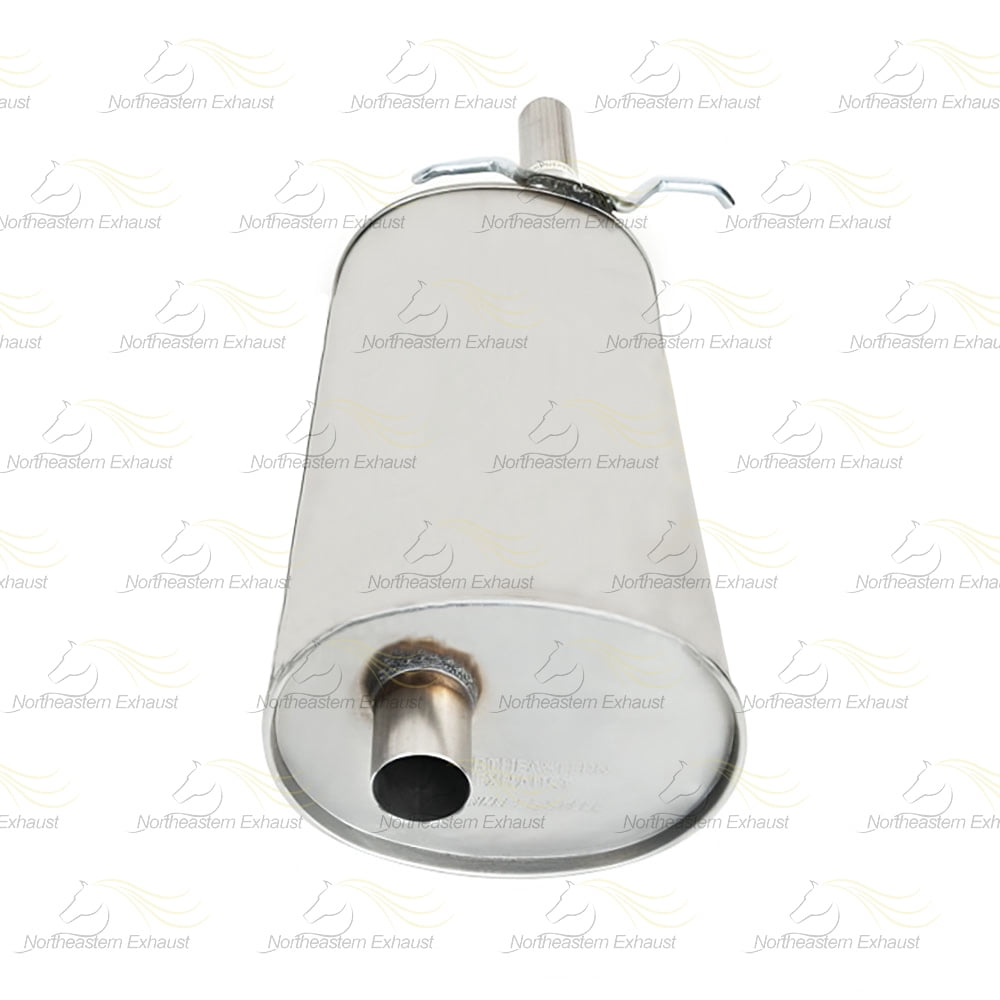 Northeastern Exhaust Muffler with Hanger Fits 2005-2010 Chevrolet Cobalt 2.2L - Direct Fit | Stainless Steel