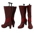 thumbnail image 2 of Hazzbin Cosplay Anime Hotell Alastor Cosplay Botas Zapatos de tacón alto de cuero Alastor Botas rojas para hombres adultos Hecho a medida, 2 of 5