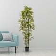 thumbnail image 6 of Pure Garden Set of Two 6FT Artificial Bamboo Trees with Adjustable Leaves, 6 of 7