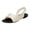 Gold, variant on Rokment Vintage Flat Dressy Sandals for Women 2026 Stylish Casual Leather Fish Mouth Open Toe Low Heels Comfortable Slingback Walking Summer Shoes with Back Strap Red Size 7