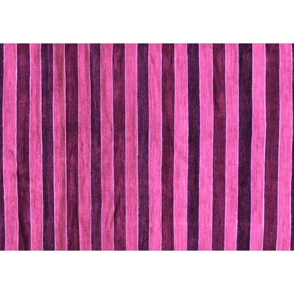 Ahgly Company Indoor Rectangle Abstract Purple Modern Area Rugs, 5' x 7'