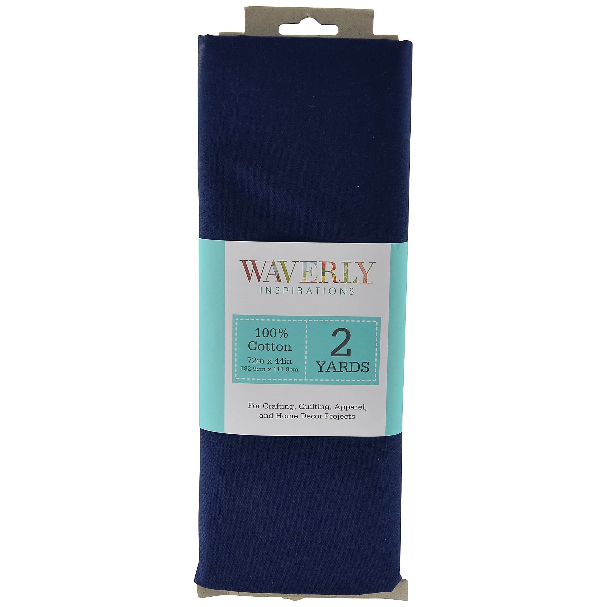 Waverly Inspirations 44' x 2 Yards 100% Cotton Precut Solid Ink Print Sewing & Crafting Fabric, 1 Each