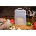 thumbnail image 6 of ITPCINC Reusable Silicone Food Storage Bags, 4 Clear Bags Bundle, 1 Gallon Bag, 1 Half Gallon Bag, 1 Sandwich Bag & 1 Snack Bag - Cook, Store, Freeze, Microwave, Eco-friendly, Plastic and BPA Free, 6 of 7
