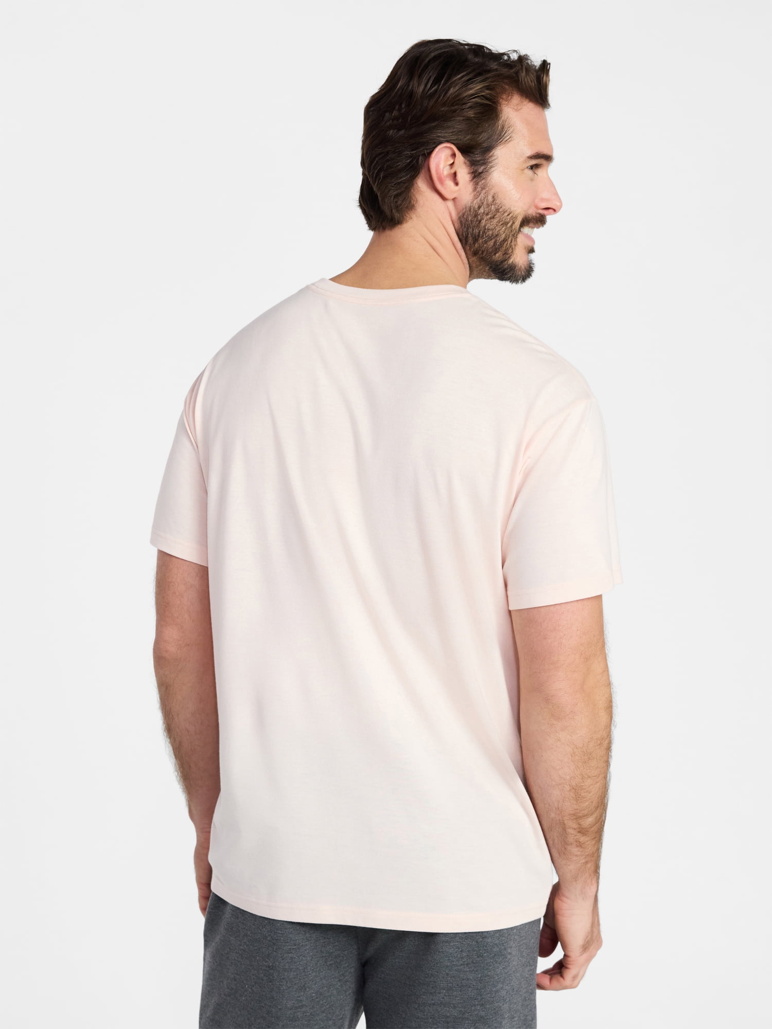 Athletic Works Men's and Big & Tall Tri Blend Tee with Short Sleeves, Sizes XS-4XLT