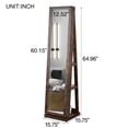 thumbnail image 3 of Tooyyer Full Length Mirror 360° Swivel Jewelry Cabinet, 3 of 13