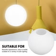 thumbnail image 3 of White Global Lampshade Textured Glass Lamp Cover Ceiling Lampshade Replacement Round Lampshade Decor, 3 of 9