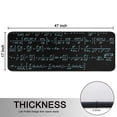 thumbnail image 5 of Kitchen Rugs Sets Of 2,Math Equations Chemistry Symbols Black Pattern Anti Fatigue Kitchen Mat Rugs Non Slip Washable,Decorative Kitchen Floor Mats for Kitchen,Sink,Laundry,17"x47"+17"x47", 5 of 5