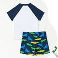 thumbnail image 5 of Gunia Kids Short Sleeve Sunsuit Swimwear Boys 2 Piece Beach Sunscreen Swimsuit 5-6 Years, 5 of 9