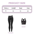 thumbnail image 2 of Women's Yoga Outfits 2 piece Set Workout Tracksuits Sports Bra High Waist Legging Active Wear Athletic Clothing Set-M, 2 of 4