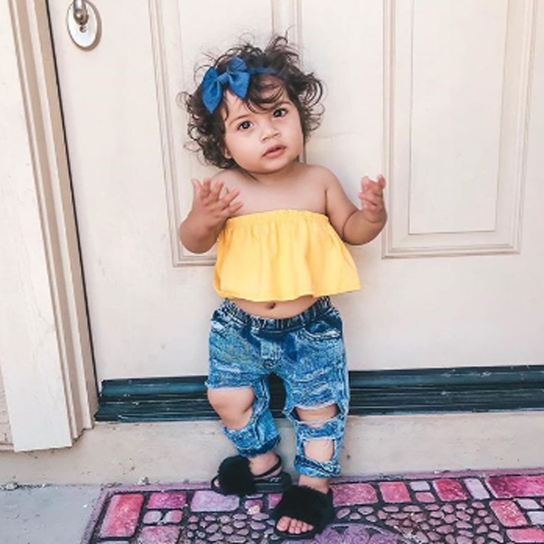 infant jeans with holes