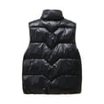 thumbnail image 5 of Patlollav Fashion Women Pocket Coats Long Jackets Winter Sleeveless Down Cotton Waistcoat, 5 of 7