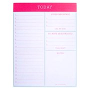 Angle View: Graphique"Today" Large Notepad - Fun Notepad w 150 Lined Custom Sheets to Manage Daily Tasks: Take Notes, Recall Important Responsibilities, Set Goals 6" x 8"