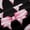 Black Pink, variant on Feelyou Black Pink Bow Black Out Curtains, Fashion Ribbon Curtains Pack of 2 (42x63 Each)
