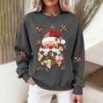 thumbnail image 4 of Snorda Sweatshirt for Women Graphic Christmas Sweatshirt Long Sleeve Crewneck Tops Womens Casual Loose Comfy Pullover Hoodies for Daily Wear Outdoors Looks, 4 of 8