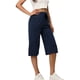 thumbnail image 5 of Pantalones deportivos casuales de pierna ancha con cordón elástico y cintura de color sólido de verano para mujer de Europa y América, 5 of 6