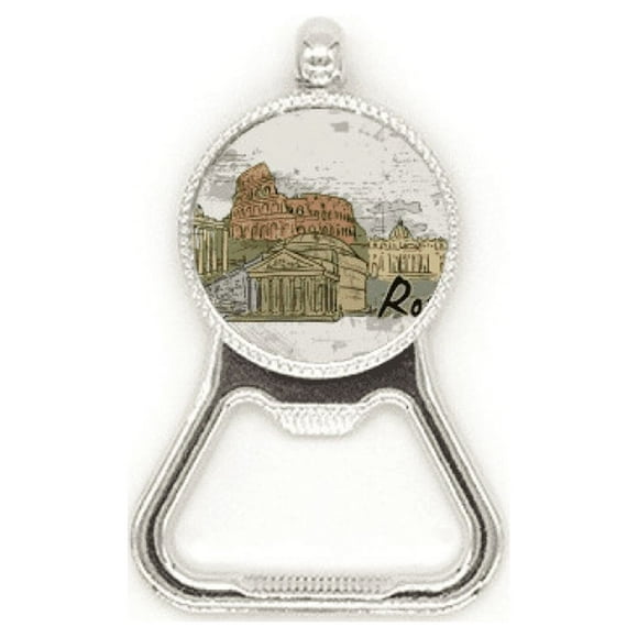 Italy Rome Landscape Landmark Nation Metal Beer Bottle Cap Opener Duty Stainless Steel
