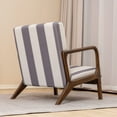 thumbnail image 2 of Prime Garden Modern Accent Arm Chair Upholstered,White/Grey, 2 of 7