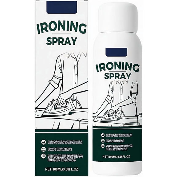 Ironing Starch Spray – Heavy Hold Anti-Static Fabric Wrinkle Remover for Clothing & Linens(RL)