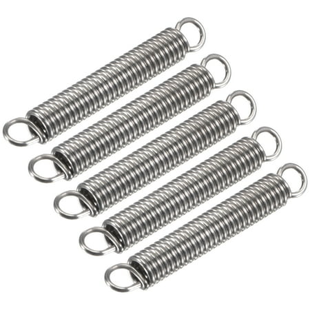 

1mmx6mmx40mm Extended Compression Spring 5.3Lbs Load Capacity Silver Pack of 5