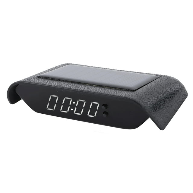 Car Solar Calendar, Car Digital Clock, Save Time Racer For Car Green Light,Red Light,Blue Light,White Light