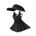 thumbnail image 3 of S SERENABLE Sun Hat Face Cover Cap Earloop Women for Sightseeing Outdoor Activities Work Black, 3 of 9