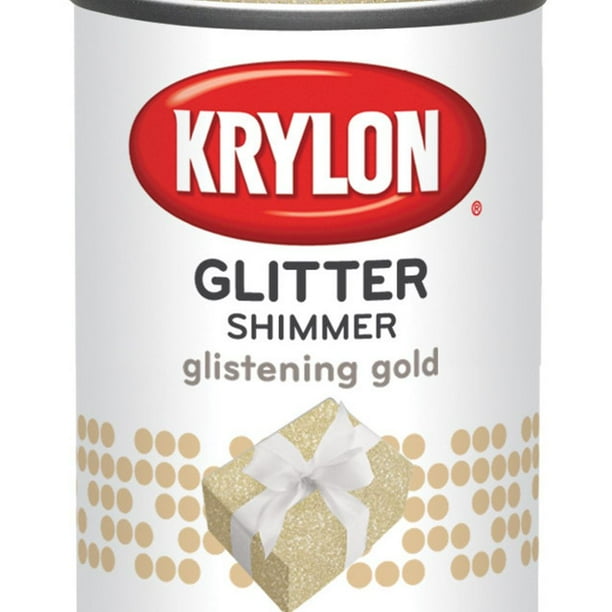 Krylon Glitter Shimmer Spray, Glistening Gold, 4 oz.