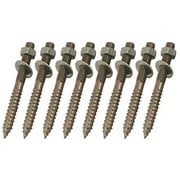 Â Wynn Works 3" Hanger Bolts with Washers and Nuts 8 Pack