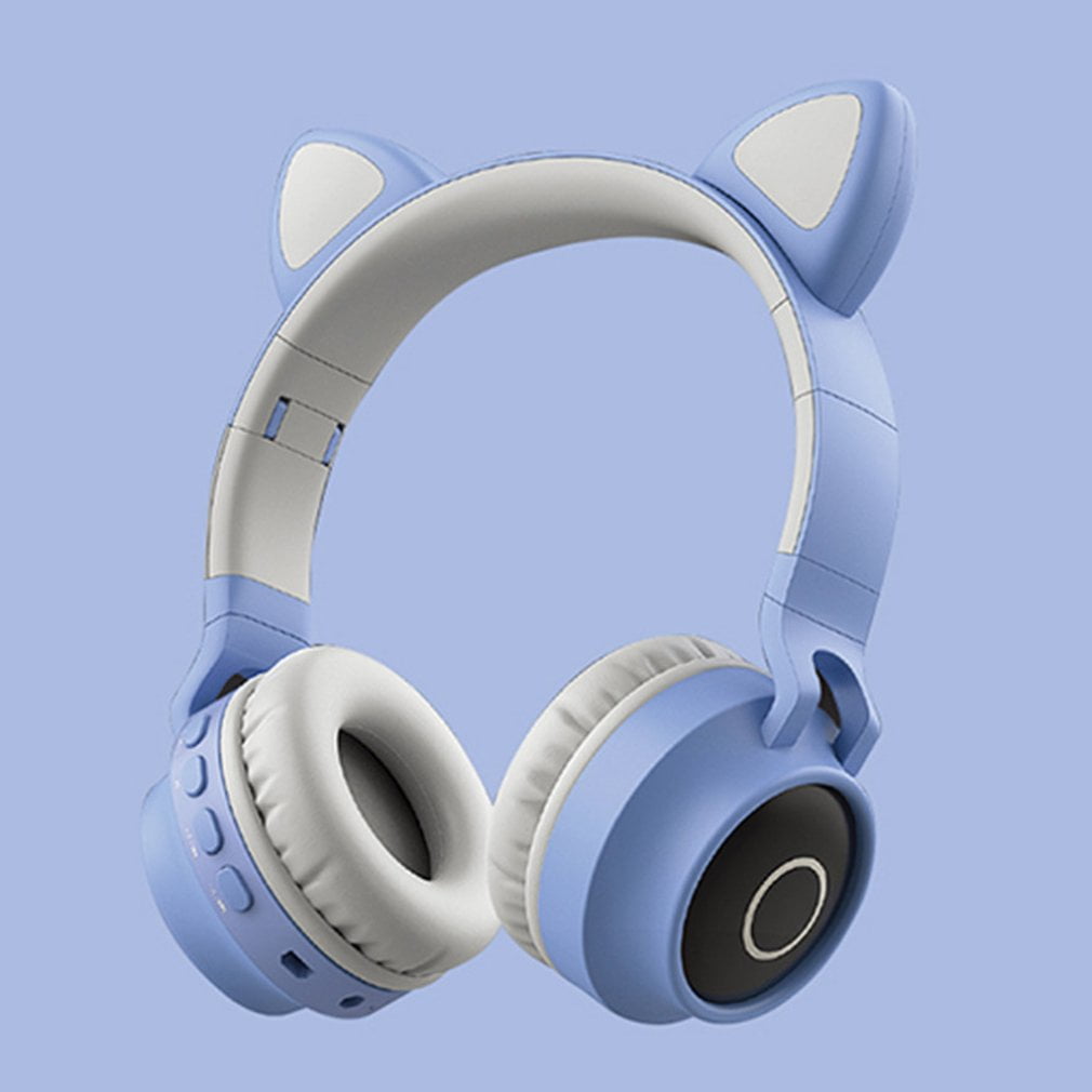 Download Cute Cat Ear Headset Wireless Headset Headphones 5.0 Bass ...