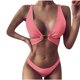 thumbnail image 1 of Conjunto de bikini a la moda para mujer, traje de baño de dos piezas de Color sólido, traje de baño con tirantes, ropa de playa Fridja  nalpqowj20261, 1 of 6