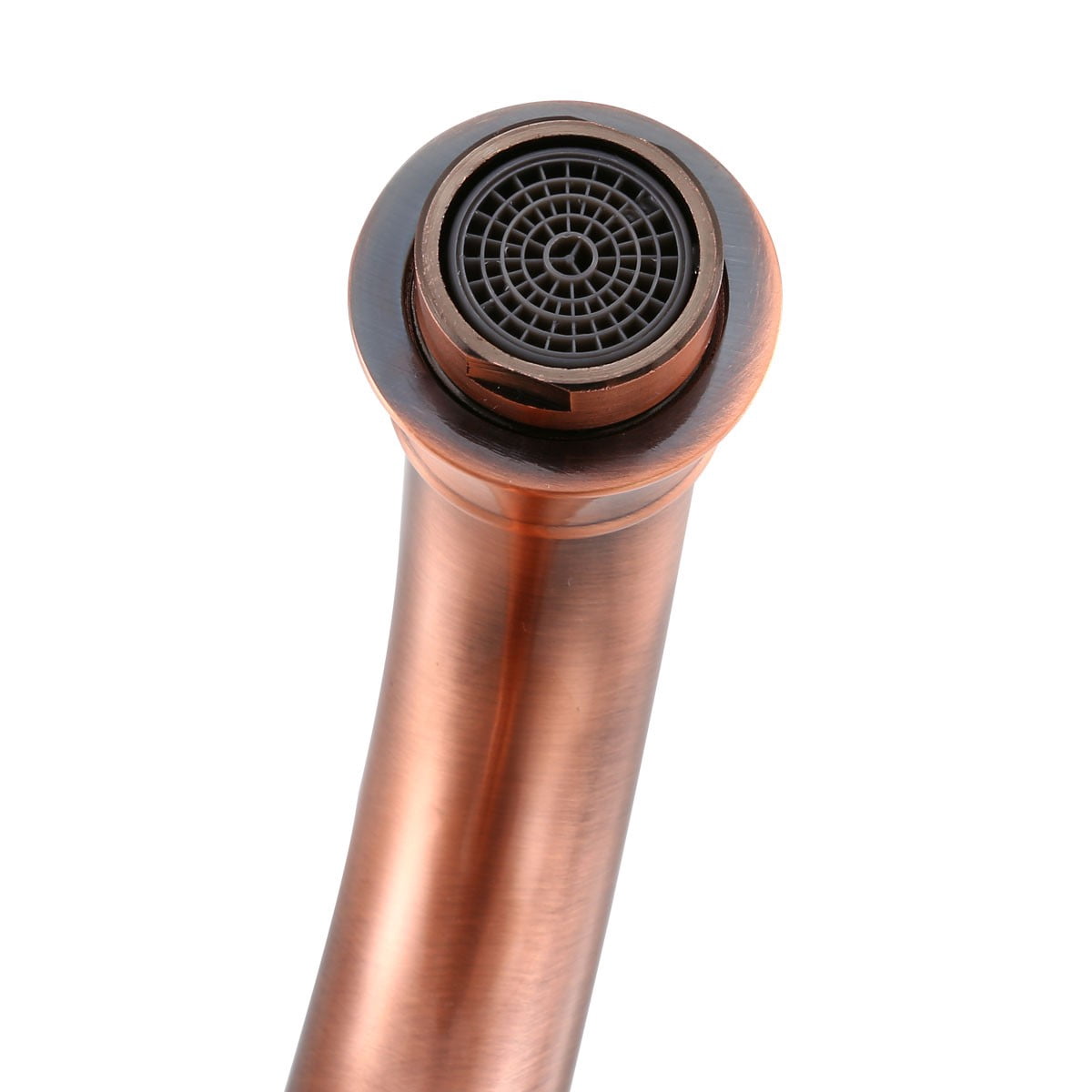 Antique Copper Bathroom Faucets 11.75" H Solid Brass Bathroom Sink Tap w/Supply Lines| Renovators Supply