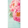 thumbnail image 2 of Fleurs de Pivoine sur Fond Bleu - Impression sur Toile Florale, 2 of 3