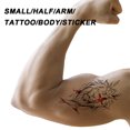 thumbnail image 4 of 12 hojas de tatuajes temporales para mujeres, arte corporal falso, boceto de brazo, pegatinas de tatuaje para niñas y adultos, belleza, 4 of 5