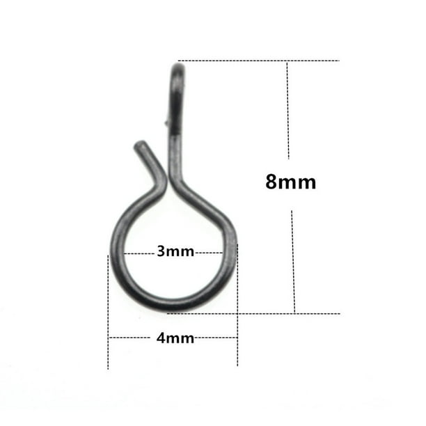 50Pcs Fly Fishing Snap Quick Change Connect for Flies Hook Lures No