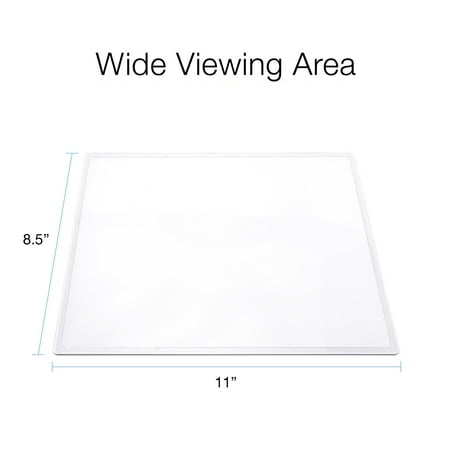 MagniPros(2PACK) Large Full Page 3X Premium Magnifying Sheet Fresnel Lens 7.5