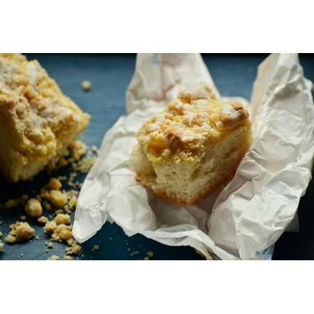 Canvas Print Crumb Crumbly Sheet Cake Crumb Cake Streusel Cake Stretched Canvas 10 x