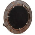 thumbnail image 4 of Nagina International Rustic Copper Shipwrecked Premium Nautical Porthole Mirror | Nautical Bathroom Mirrors (8 Inches, Aluminum Window), 4 of 8