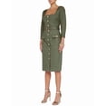 thumbnail image 3 of L’AGENCE womens L'AGENCE Bordeaux 3/4 Sleeve Midi Dress, 0, Green, 3 of 4