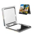 thumbnail image 1 of Pofeuu Minions Miroir de Maquillage de Poche Portable Couverture en PU Miroir de Voyage Compact avec Verre Double Face Normal et Grossissant-Forme Ronde-Carré, 1 of 9