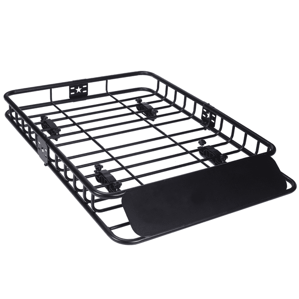 QinaQin Canastilla para techo de acero al carbón de 51 x 36 x 5 pulgadas, portaequipaje de 2 piezas para SUV o camioneta