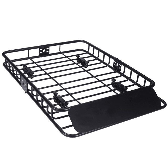 BeesClover 51"x36"x5" Carbon Steel Roof Rack Basket, 2-Piece Rooftop Cargo Carrier for SUV & Trucks