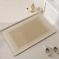 thumbnail image 3 of Hwkond Bath Mat And Rugs, Luxurious Creamy Style Diatomite Mud Bathroom Mat, Quick-Drying Water Absorbent Non-Slip Wear-Durability Bath Mat, 16x23.62in, 3 of 7