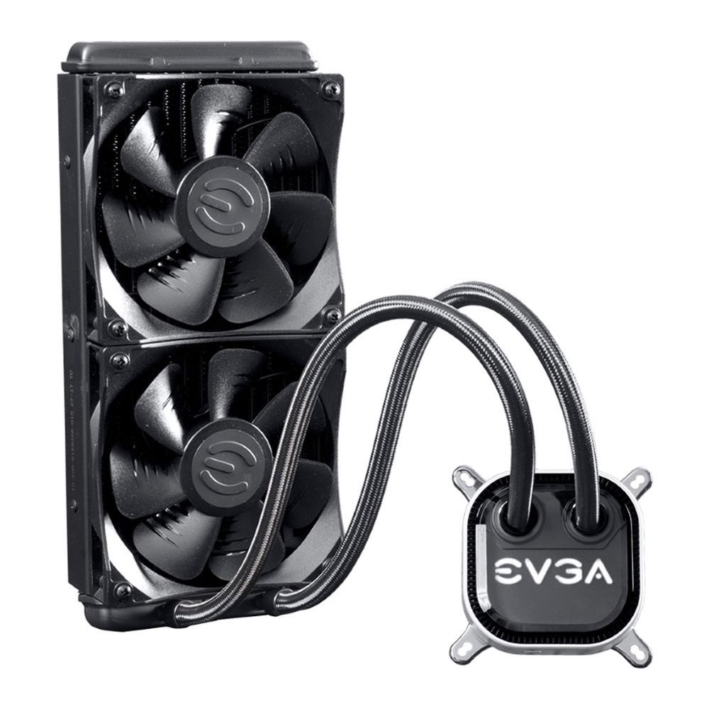 EVGA CLC 240 AIO Liquid CPU Cooler with Adjustable RBG LED 400HYCL24